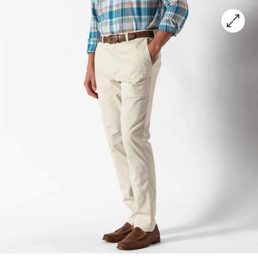 Duckhead Slim Fit Gold School Chino in Stone color